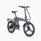 DYU T1 20 inch opvouwbare elektrische fiets met stijlvol design en ergonomisch zadel.